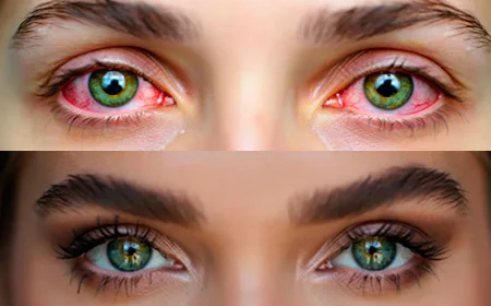 Глаза до и после